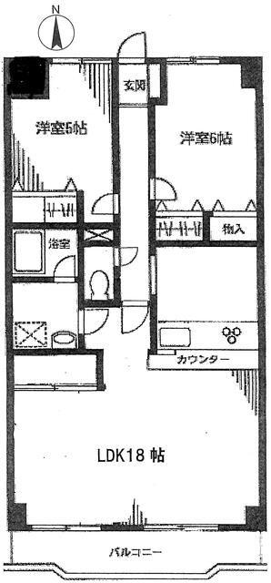 ヴィアードステージ(2LDK/4階)の間取り写真