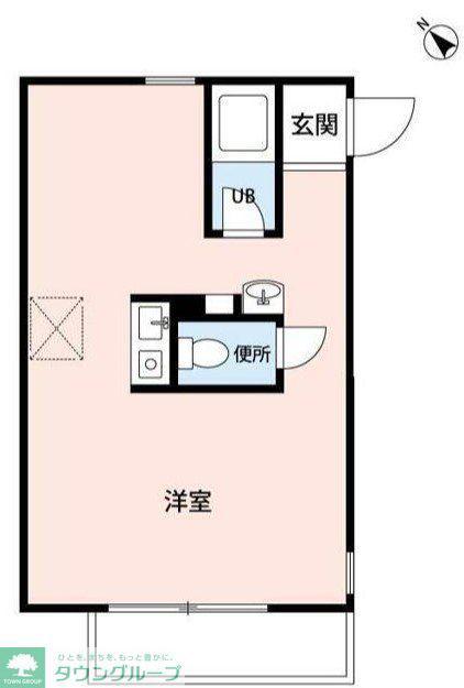 リサージュ(ワンルーム/2階)の間取り写真
