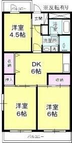 TS GARDEN行徳II(3DK/4階)の間取り写真