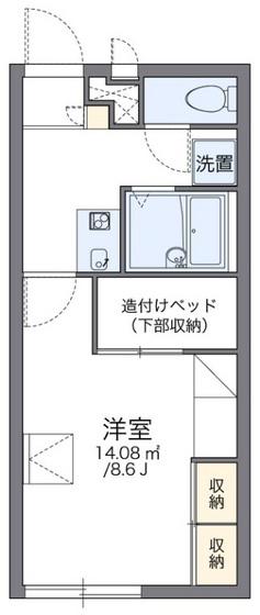 レオパレス伊部(1K/1階)の間取り写真