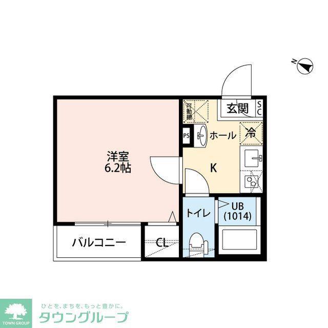 エクセラン北松戸(1K/3階)の間取り写真