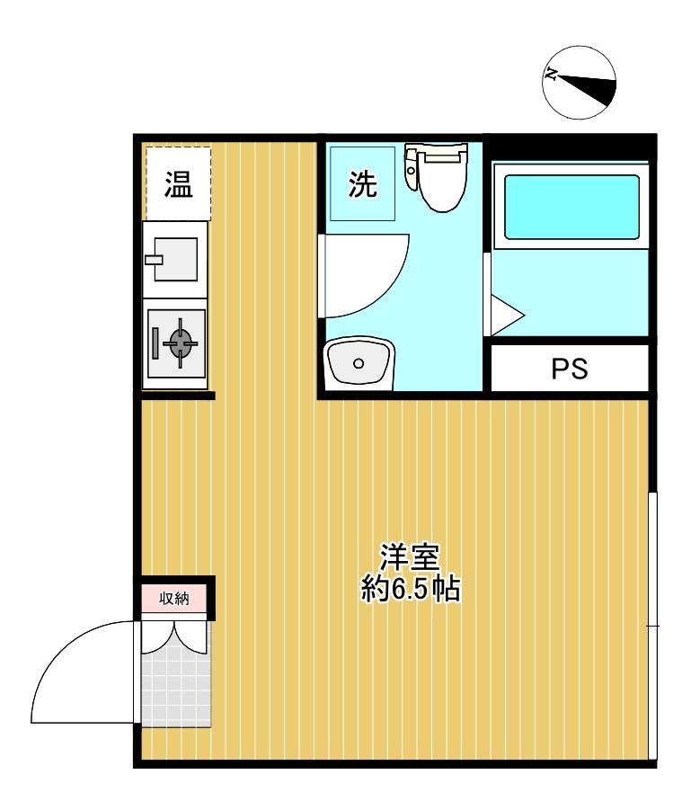 AWレジデンス西馬込(ワンルーム/3階)の間取り写真