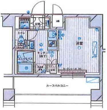 ルーブル仲六郷弐番館(1K/7階)の間取り写真