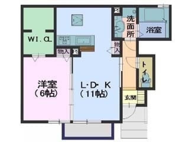 セジュール・ノーブル(1LDK/1階)の間取り写真