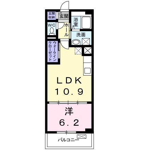 アンジュ(1LDK/2階)の間取り写真