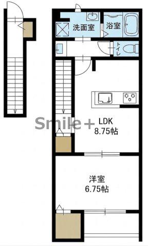 一寿庵 NAGOMI(1LDK/2階)の間取り写真