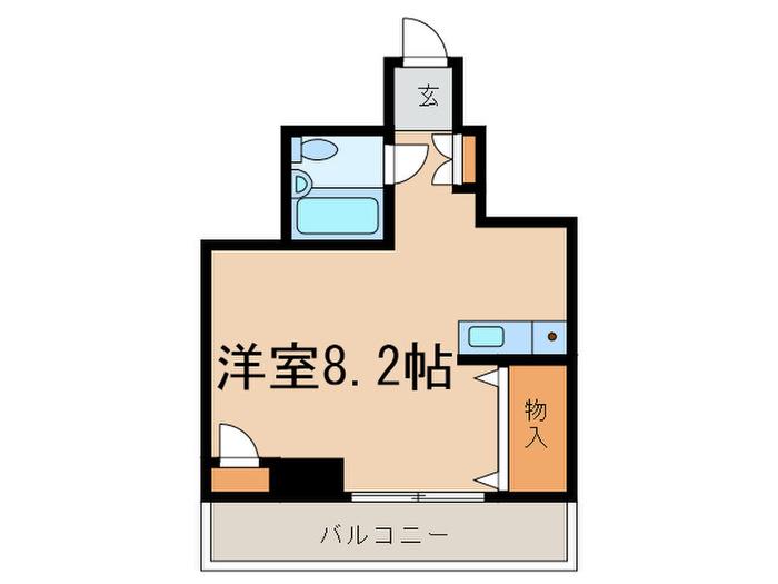カル・フール瀬田(ワンルーム/2階)の間取り写真