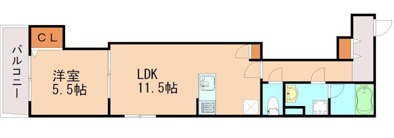 シャーメゾン211(1LDK/1階)の間取り写真