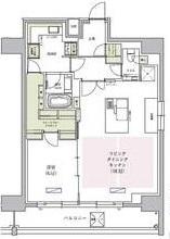 アーバネックス谷町四丁目(2LDK/15階)の間取り写真