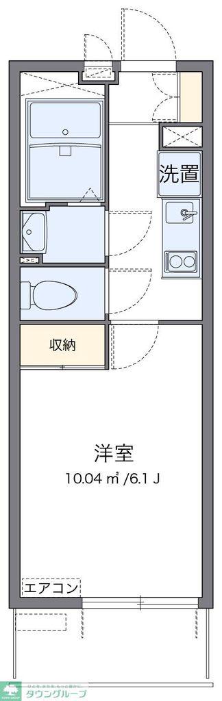 レオパレスガーデンハウス W(1K/1階)の間取り写真
