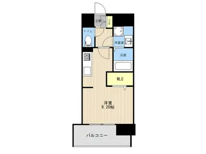 LIBTH新水前寺(ワンルーム/2階)の間取り写真