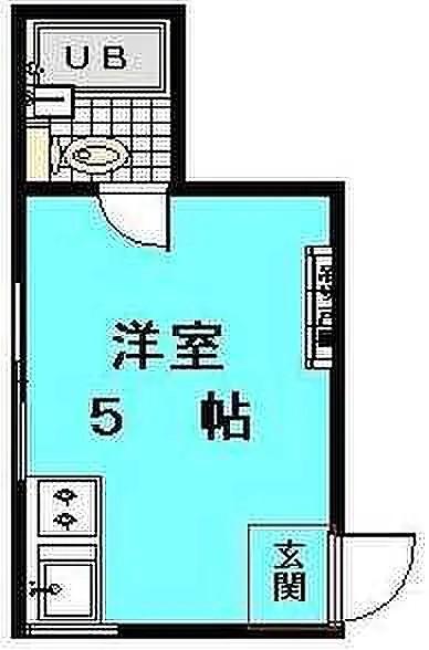 マリソル三軒茶屋南(ワンルーム/1階)の間取り写真