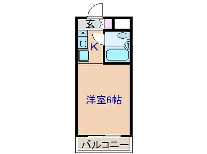 パルス菊名(1K/2階)の間取り写真