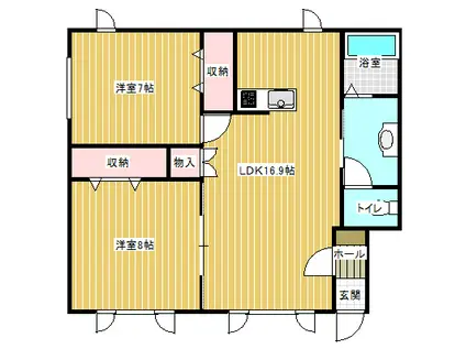 LIFE・I(2LDK/2階)の間取り写真