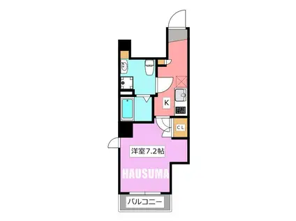 ESTETICA中板橋(1K/2階)の間取り写真