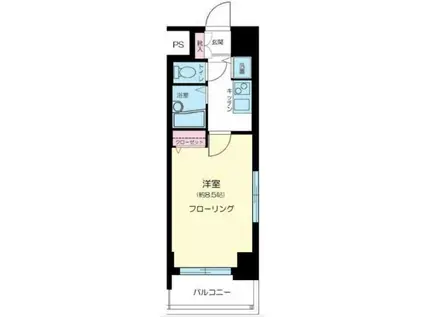 サンスタレ中村橋(1K/6階)の間取り写真