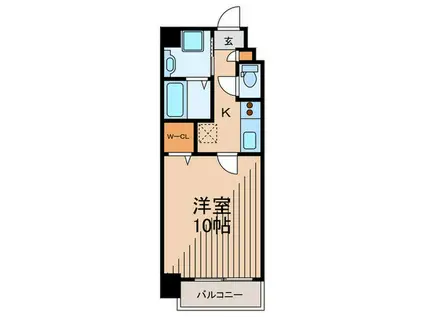 AURA DE PARULE(1K/7階)の間取り写真