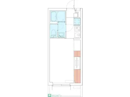 GREEN GARDEN(1K/3階)の間取り写真