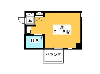 ラフィーヌ・梅田(ワンルーム/6階)の間取り写真