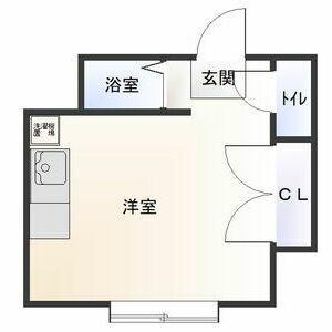 ピエス美合(ワンルーム/3階)の間取り写真