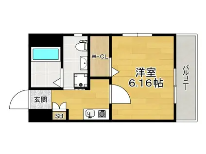 MSスクエア香里園(1K/8階)の間取り写真