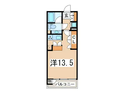 グリーンウッド郡山(ワンルーム/7階)の間取り写真