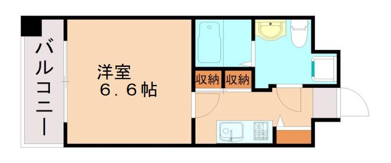 グランドサヴォイ(1K/11階)の間取り写真