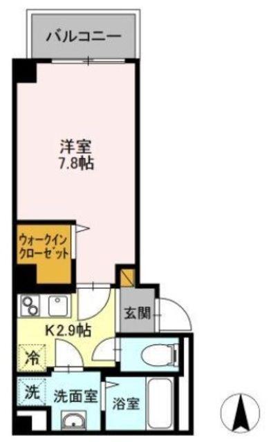 DOビル本千葉(1K/9階)の間取り写真