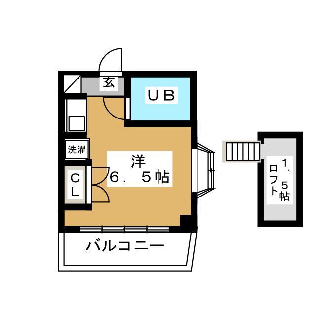 クラウンロイヤル(1K/3階)の間取り写真