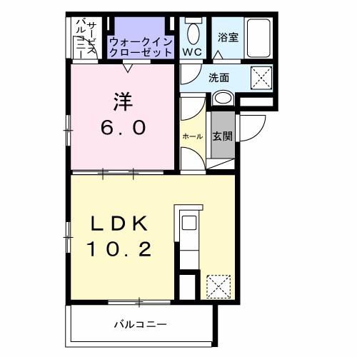 東武伊勢崎線 梅島駅 徒歩17分 3階建 新築(1LDK/2階)の間取り写真