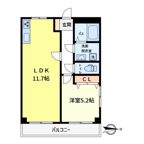 リブレス金町東水元(1LDK/3階)の間取り写真