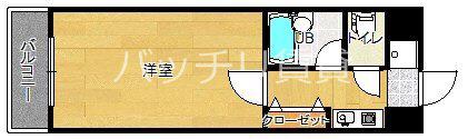 リファレンス東公園II(1K/8階)の間取り写真