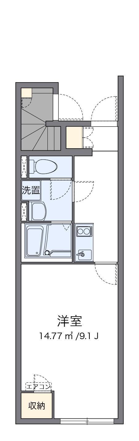 クレイノ久々原(1K/1階)の間取り写真