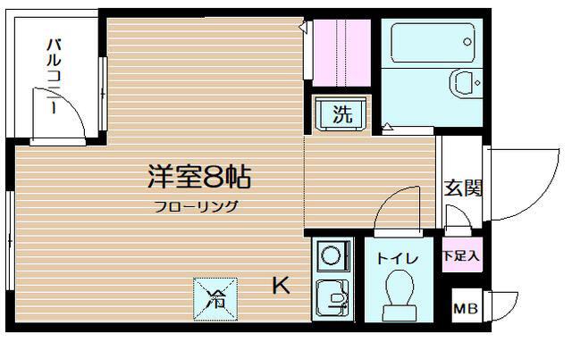 サニーコート(ワンルーム/3階)の間取り写真