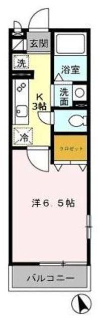 グレイス昭和(1K/2階)の間取り写真