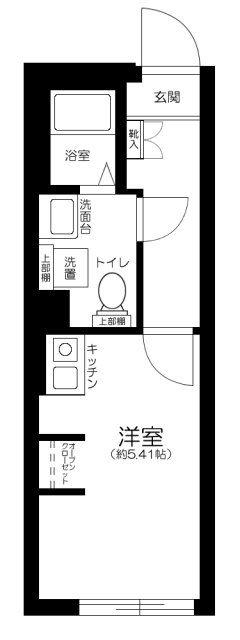 長楽町屋レジデンス(ワンルーム/4階)の間取り写真