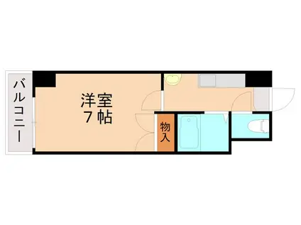 ビブレ江南(1K/8階)の間取り写真