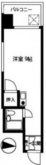 KDコーポ2(ワンルーム/5階)の間取り写真