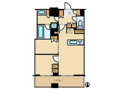 WORLD TOWER RESIDENCE(2LDK/18階)の間取り写真