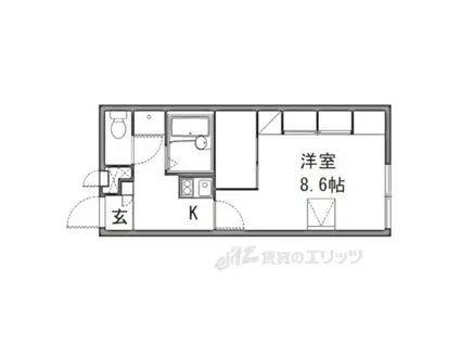 レオパレス FRIENDS(1K/2階)の間取り写真
