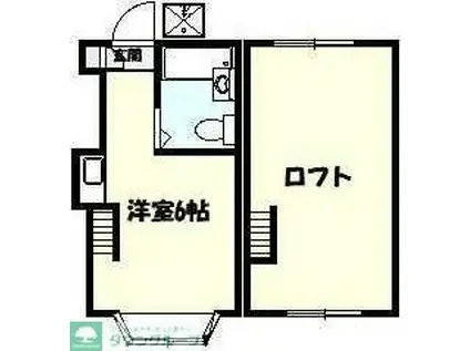 ネオステーションプラザ日吉イースト(ワンルーム/2階)の間取り写真