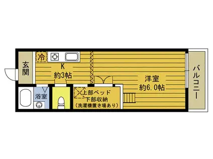 ライヴリィハウス(1K/2階)の間取り写真