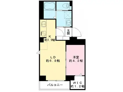 フラッツ平河町 TOKYO ZERO EMISSION HOUSE(1LDK/1階)の間取り写真