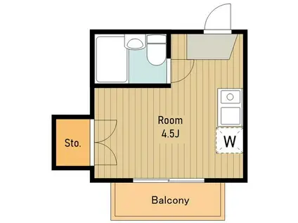 クオリアビル(ワンルーム/3階)の間取り写真