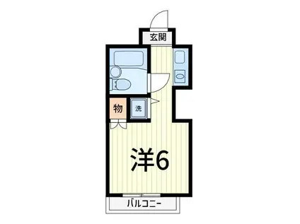 トップ金町(ワンルーム/1階)の間取り写真