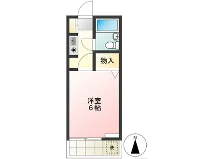 池沢ビル(1K/3階)の間取り写真