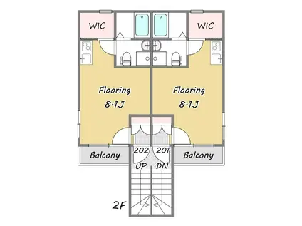 フラット下北沢エマージェンス(ワンルーム/2階)の間取り写真