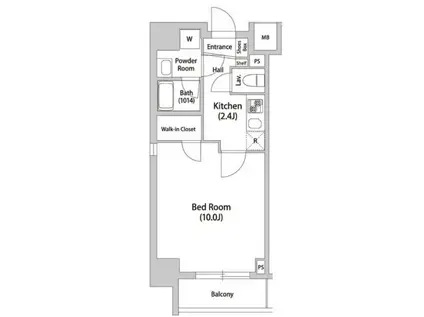 モンレーヴ森下(1K/9階)の間取り写真