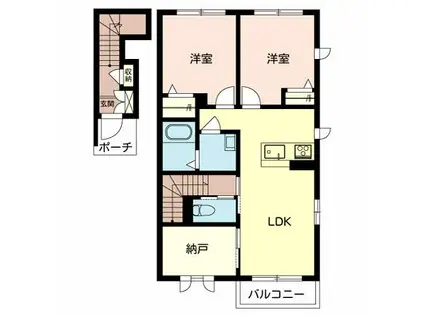 シャーメゾンフローラ(2SLDK/2階)の間取り写真