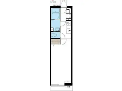 リブリ・グレイスレジデンス(1K/1階)の間取り写真